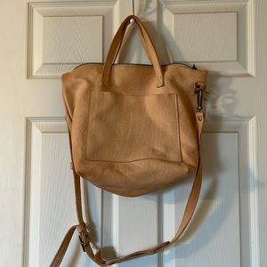 Genuine leather tote